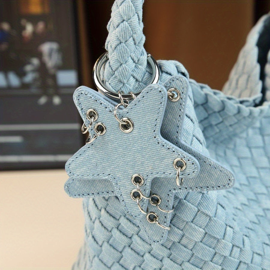 Bucket Bag Set | Handwoven Burgundy Large