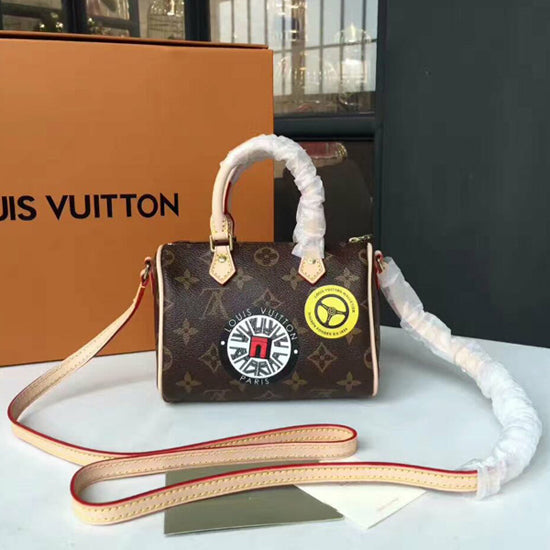 M62208 Nano Speedy Crossbody Bag Monogram Canvas