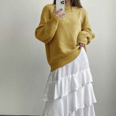 Loose Minimalist Knit Pullover