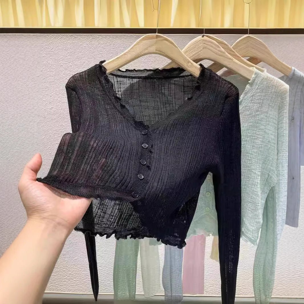 Bamboo Hemp Ruffled Long Sleeve Shirt