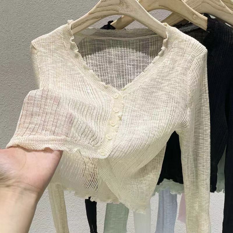 Bamboo Hemp Ruffled Long Sleeve Shirt