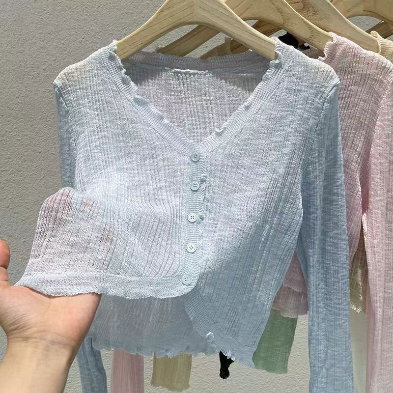 Bamboo Hemp Ruffled Long Sleeve Shirt