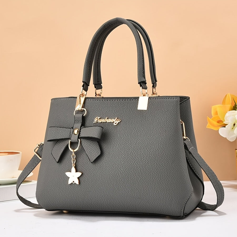Elegant Bow Accent Handbag