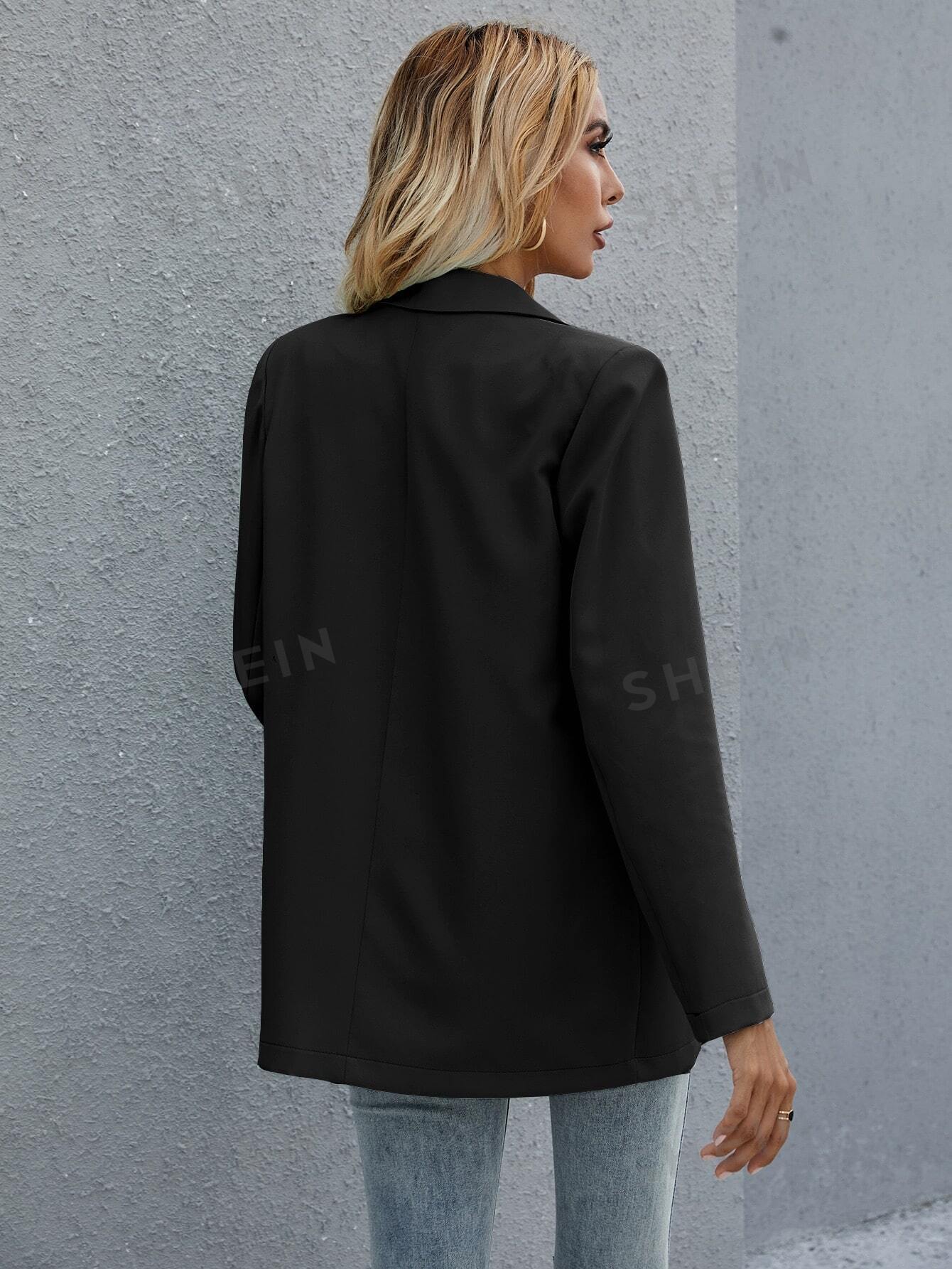 Clasi Flap Detail Double Button Blazer