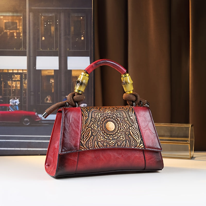 Vintage Carved Sunflower Shoulder