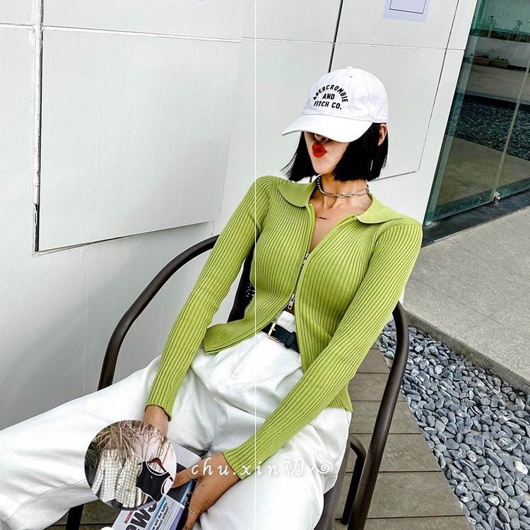 Slim Lapel Commuter Cardigan