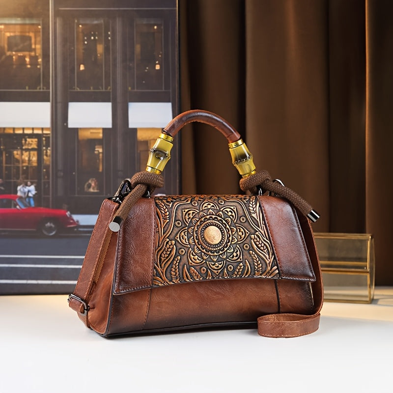 Vintage Carved Sunflower Shoulder