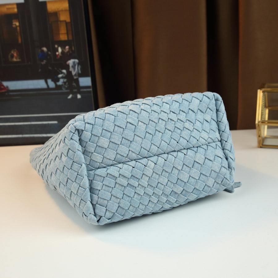 Bucket Bag Set | Handwoven Burgundy Large