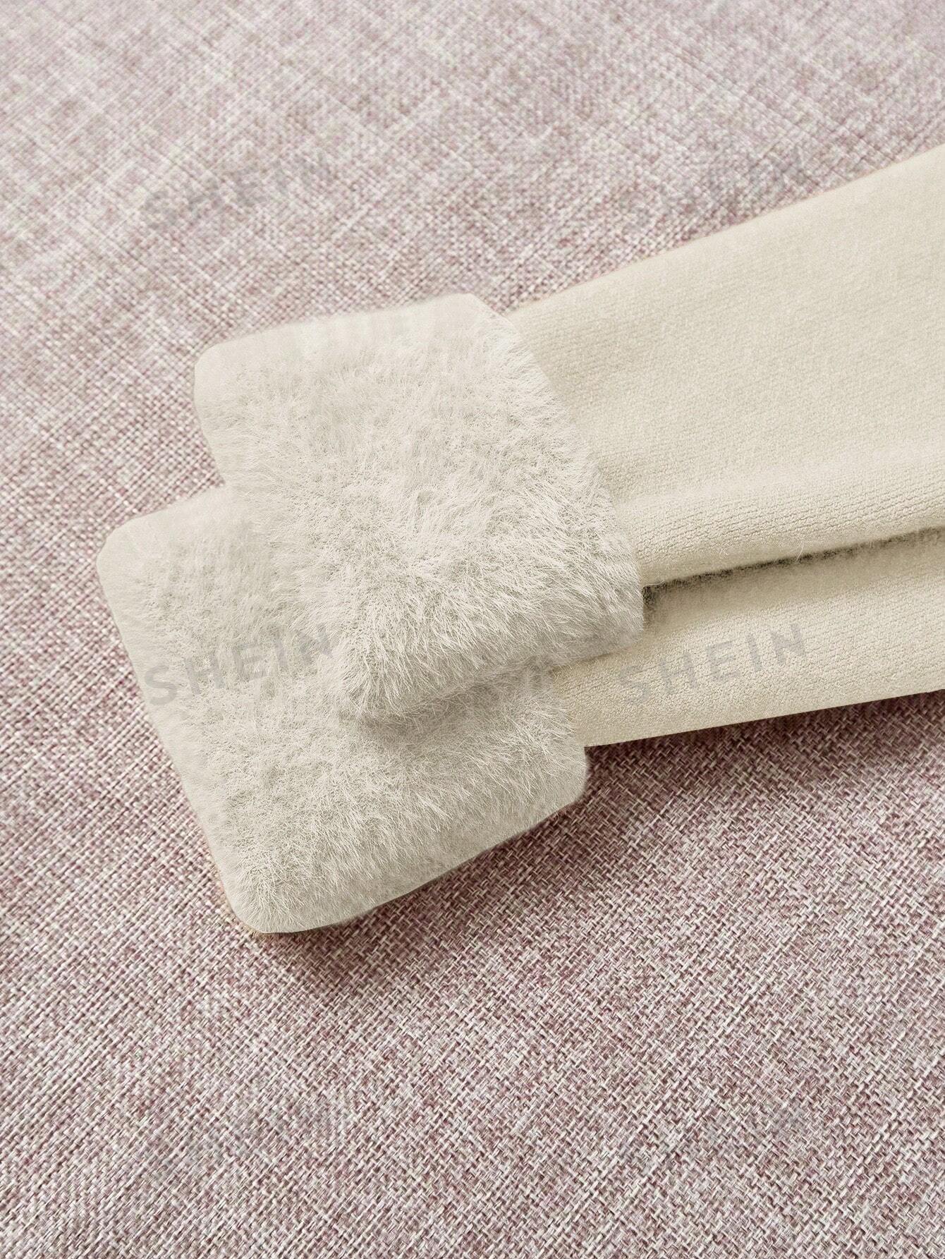 Thick Fluffy Slim High Neck Sweater