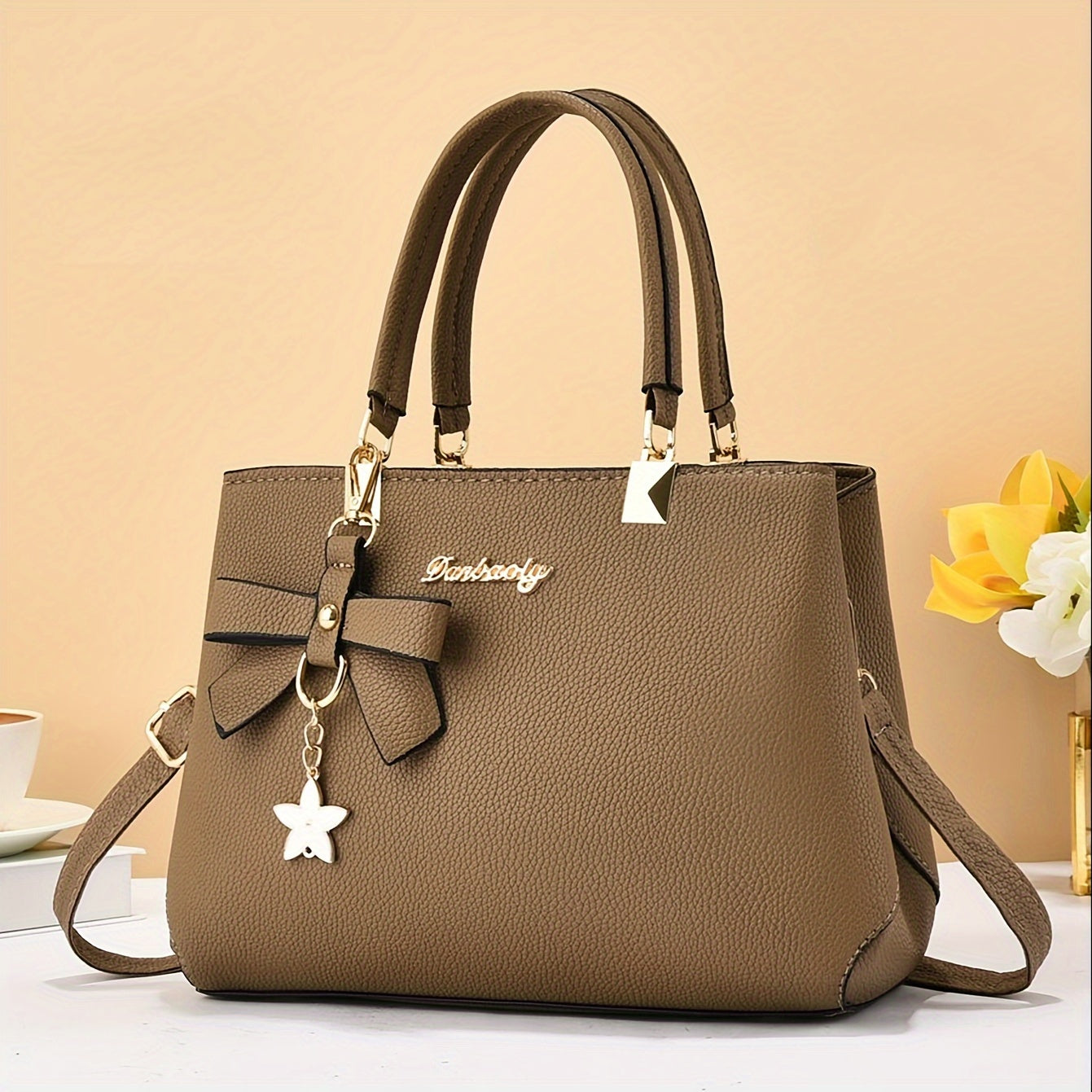 Elegant Bow Accent Handbag