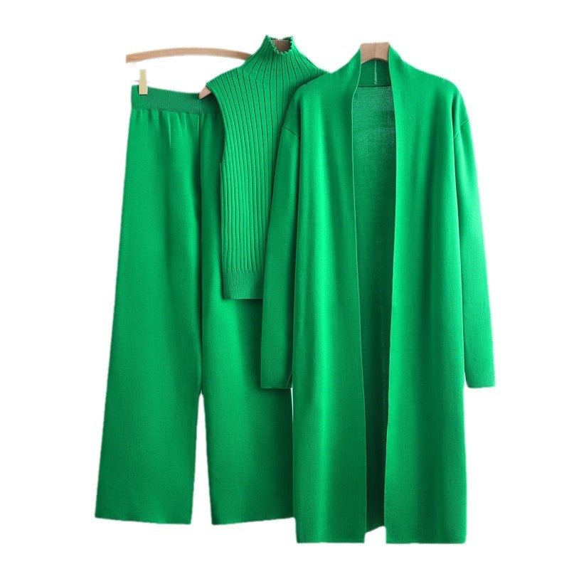 Windbreaker, Vest & Ribbed Wide Pants Set