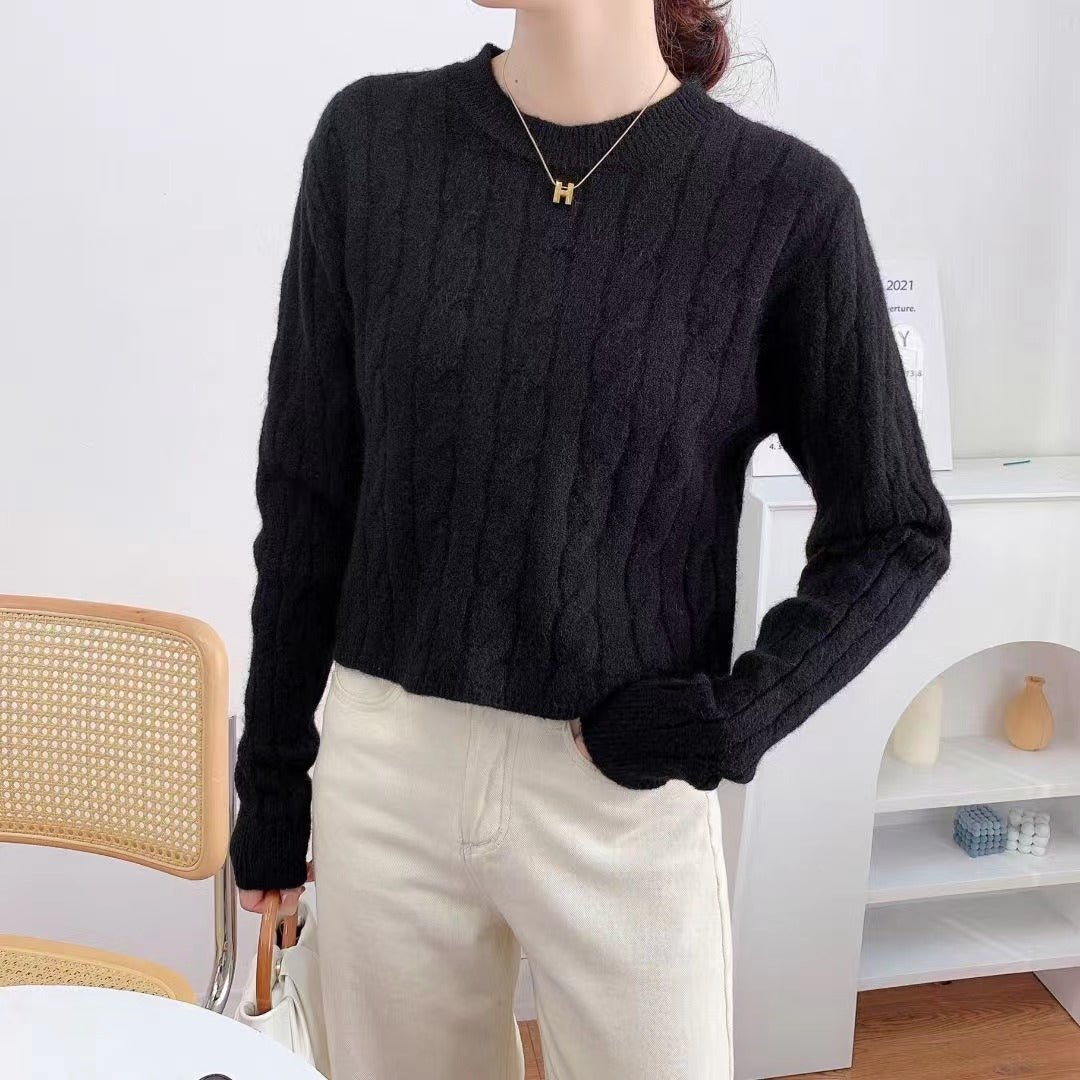 Korean Cable Knit Pullover