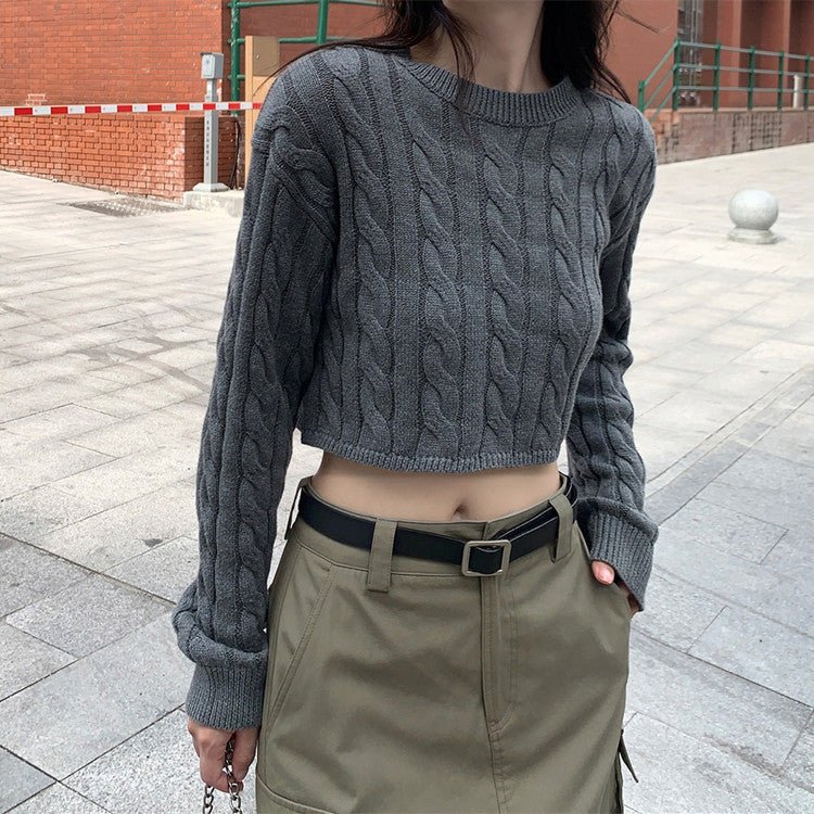 Korean Cable Knit Pullover