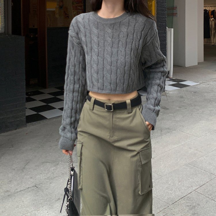 Korean Cable Knit Pullover