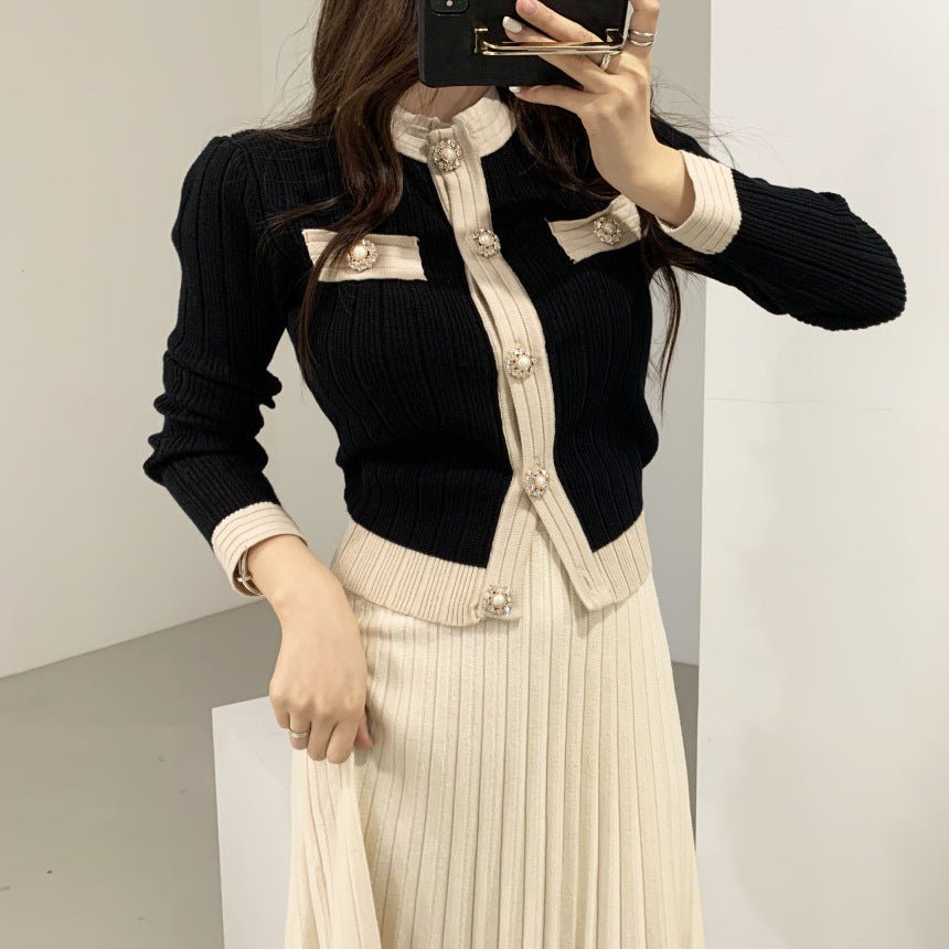 Long Sleeve Top & Mid Skirt Set (Commuter)