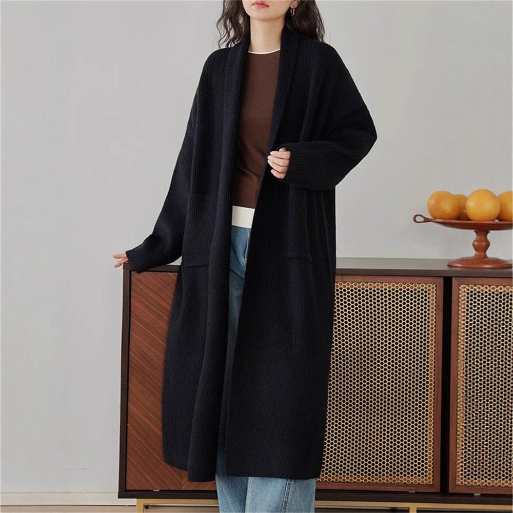 Loose Thickened Lazy Knit Cardigan