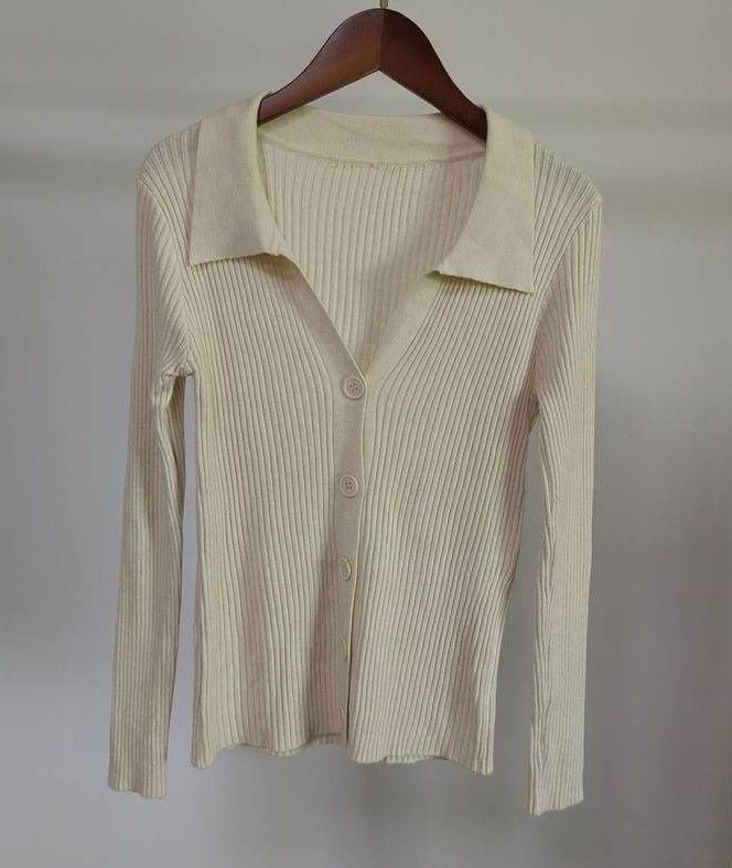 Slim Polo Collar Commuter Cardigan