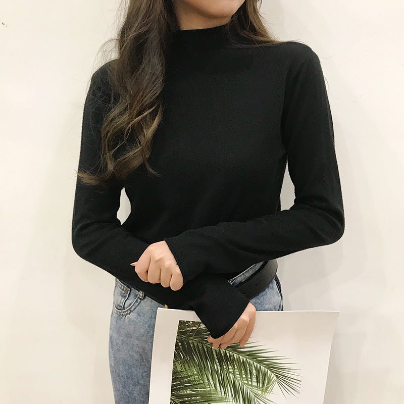 Semi-Turtleneck Sweet Commuter Pullover