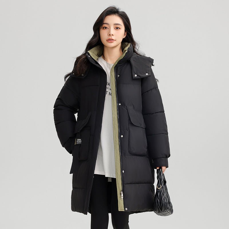 Long Hooded Warm Jacket