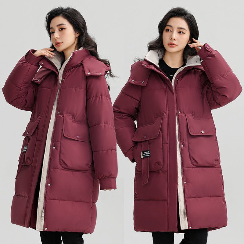Long Hooded Warm Jacket