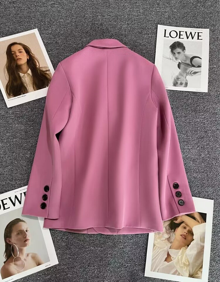 Loose Straight Office Blazer