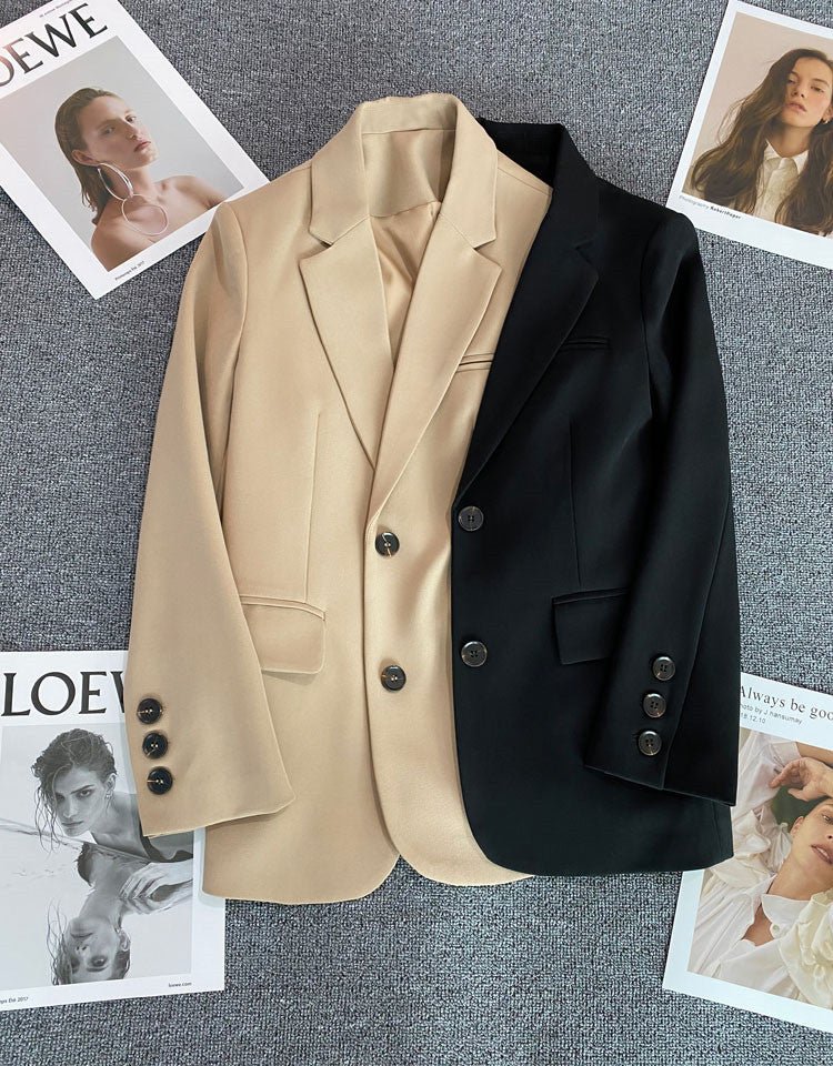 Loose Straight Office Blazer