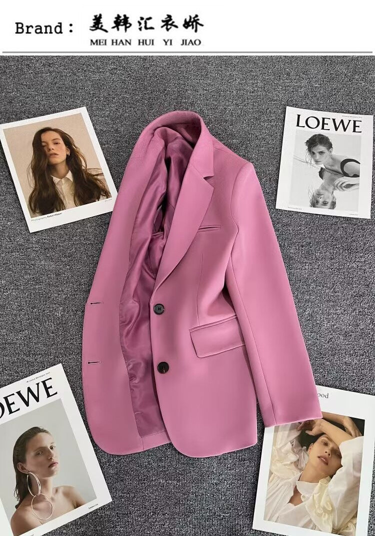 Loose Straight Office Blazer