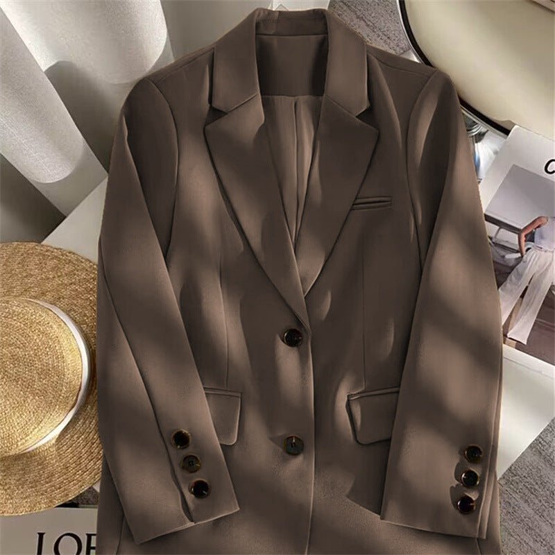Loose Straight Office Blazer