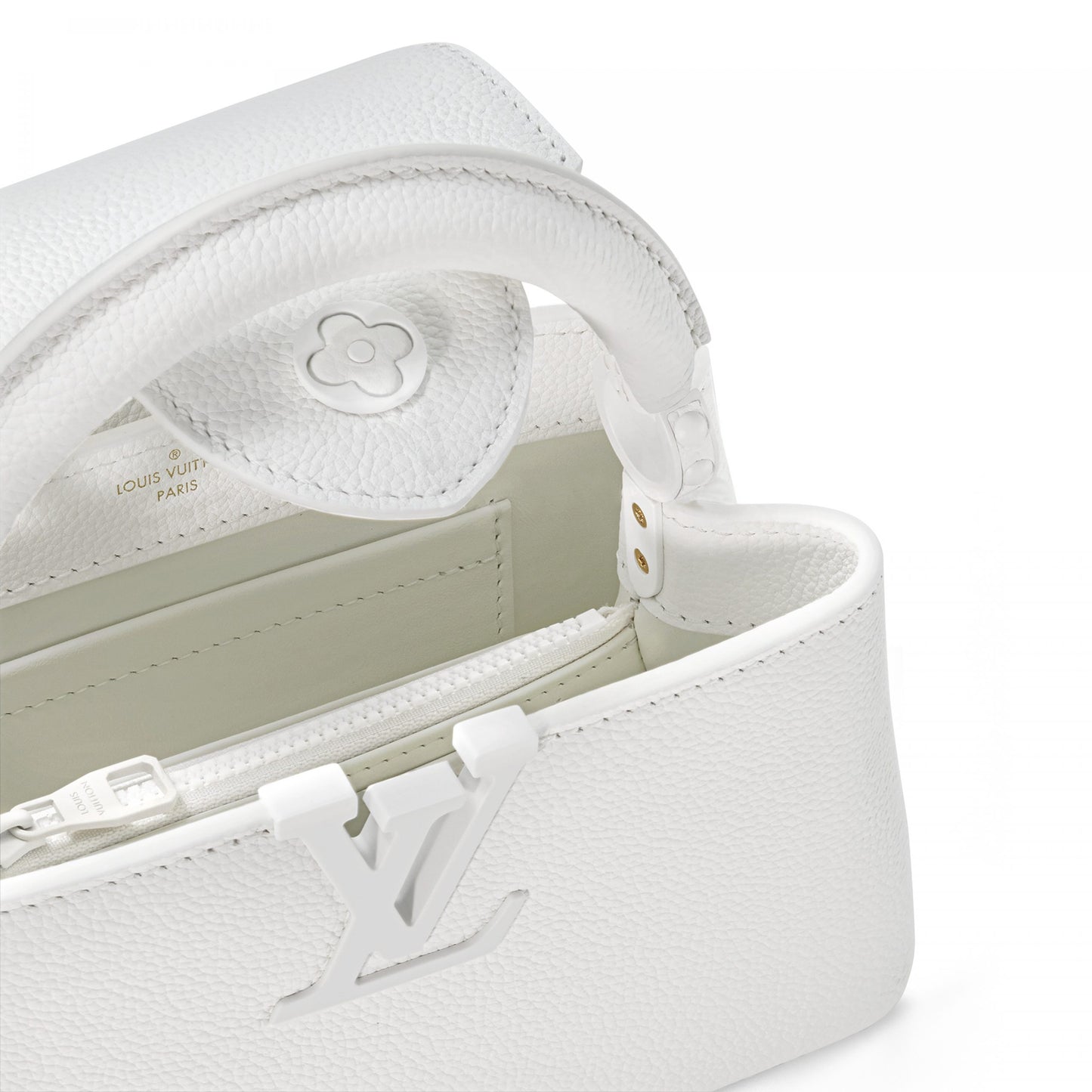 M23956 Capucines East-West Mini Optic White