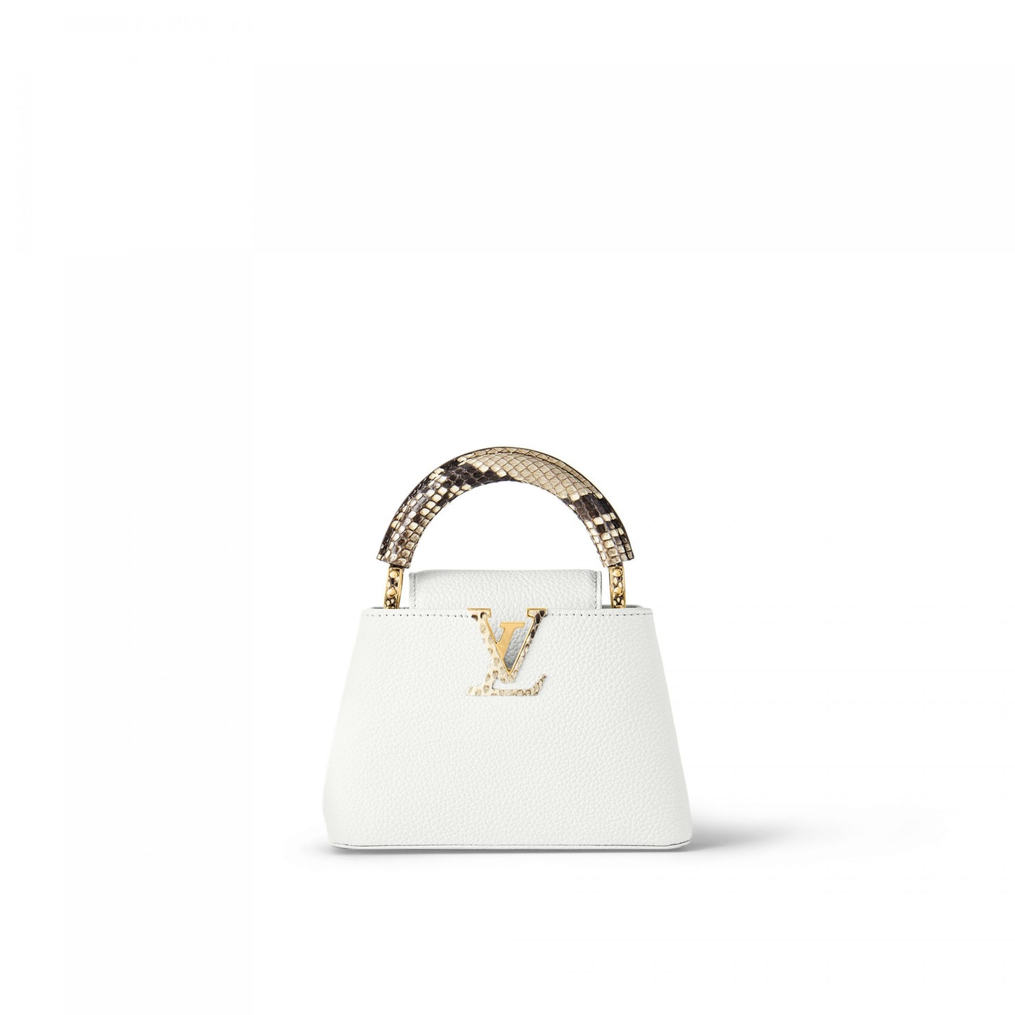 N98477 Capucines Mini Python Snow White