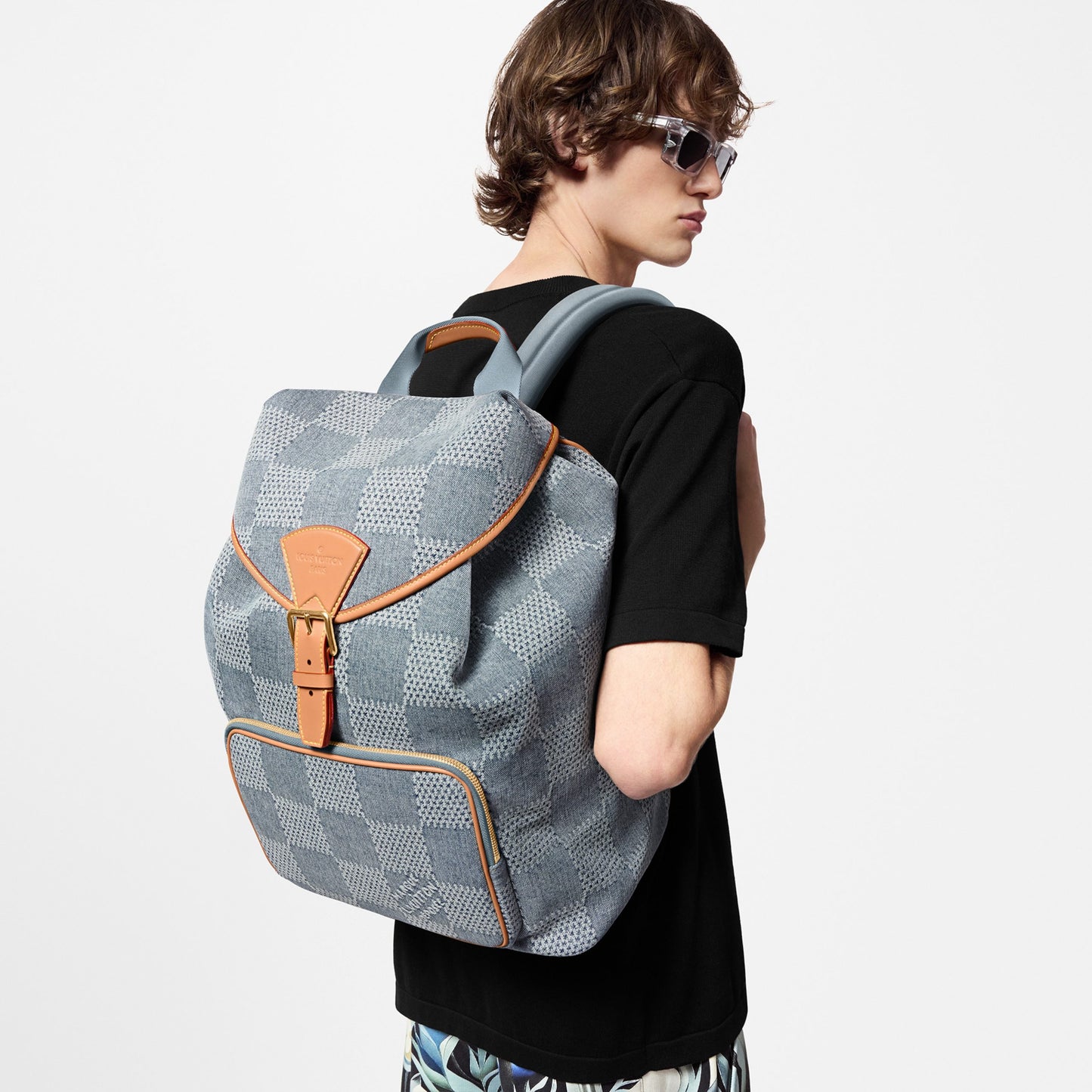 N40708 Montsouris Backpack Damier Blue
