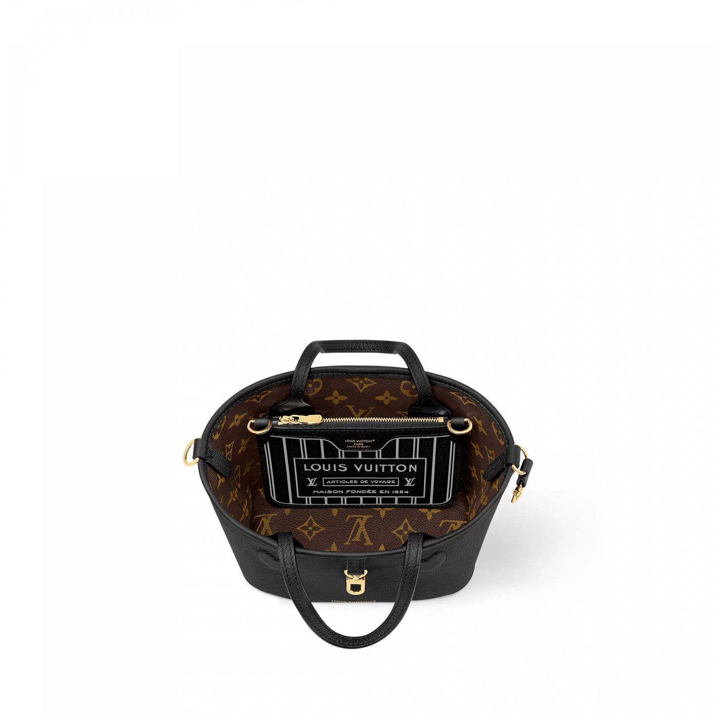 M12099 Neverfull Bandoulière Inside Out BB Black