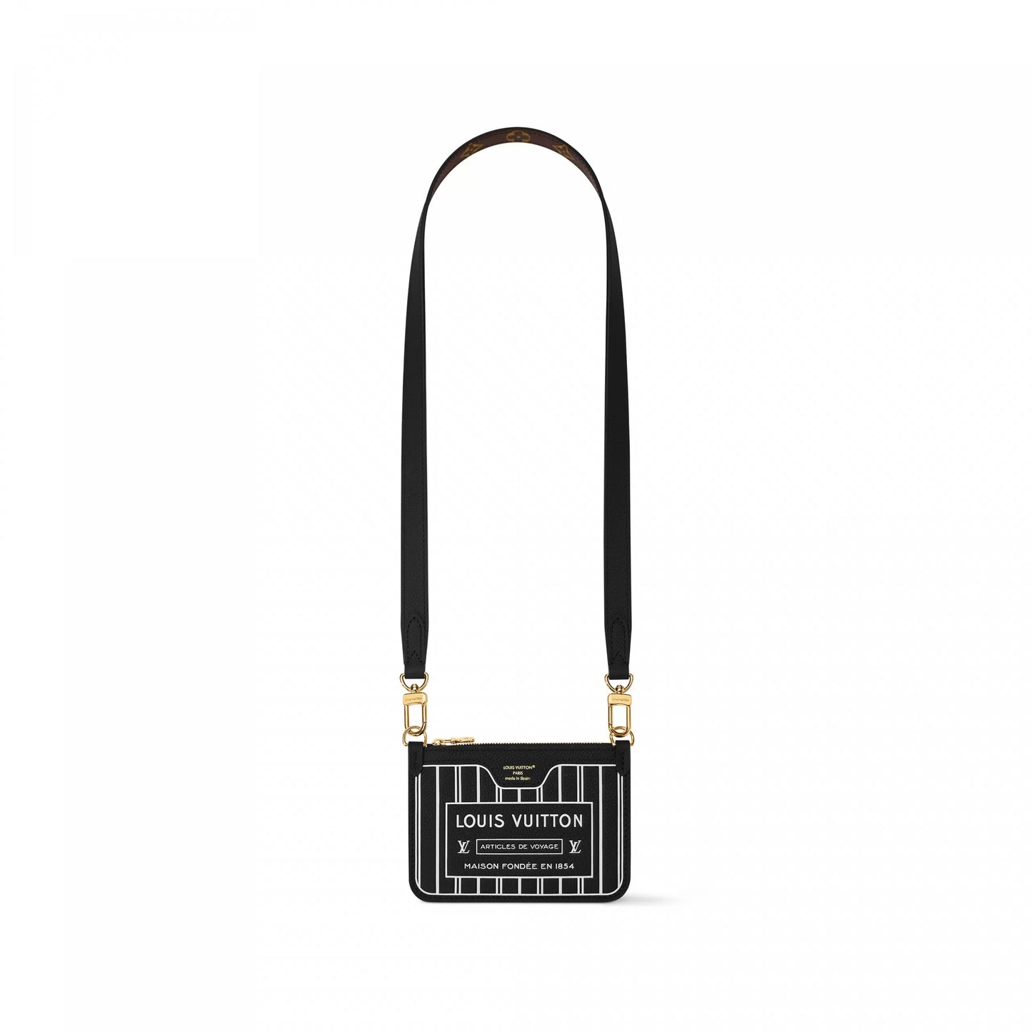 M12099 Neverfull Bandoulière Inside Out BB Black