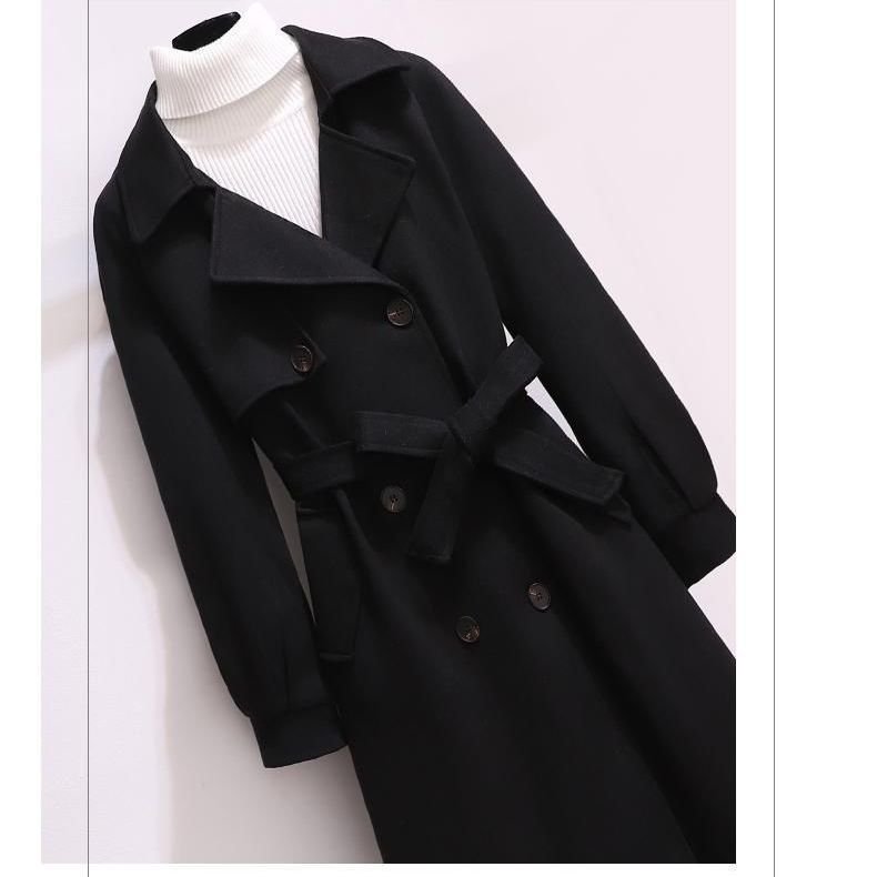 Mid-Length Thick Wool Coat