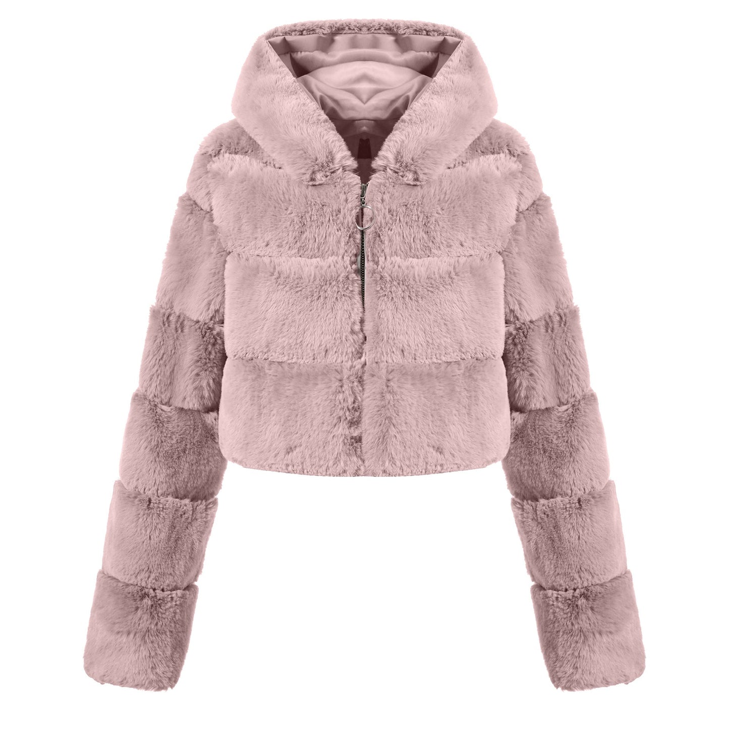 New Crop Faux Fur Coat
