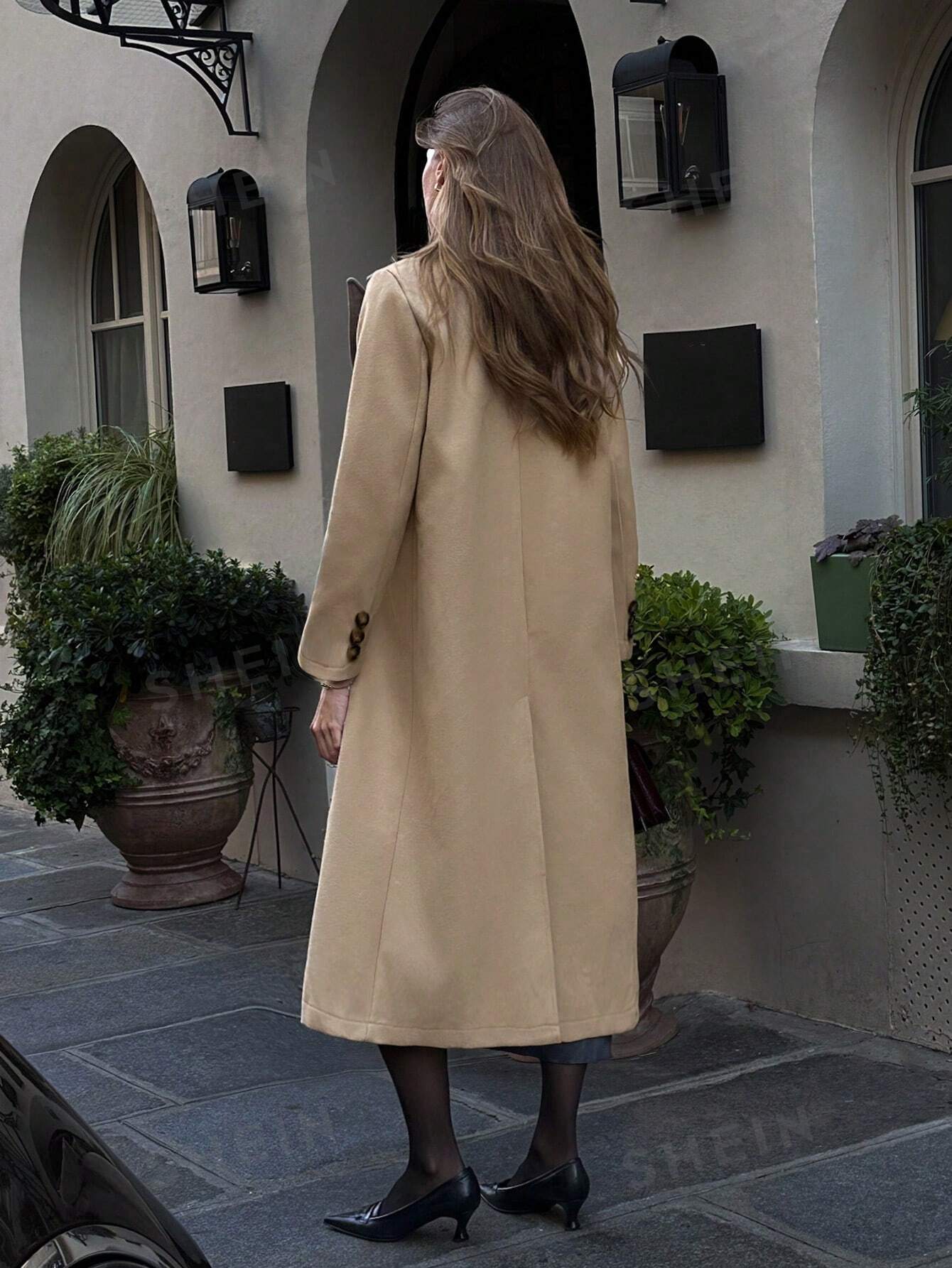 PariChic DB Stand Collar Coat