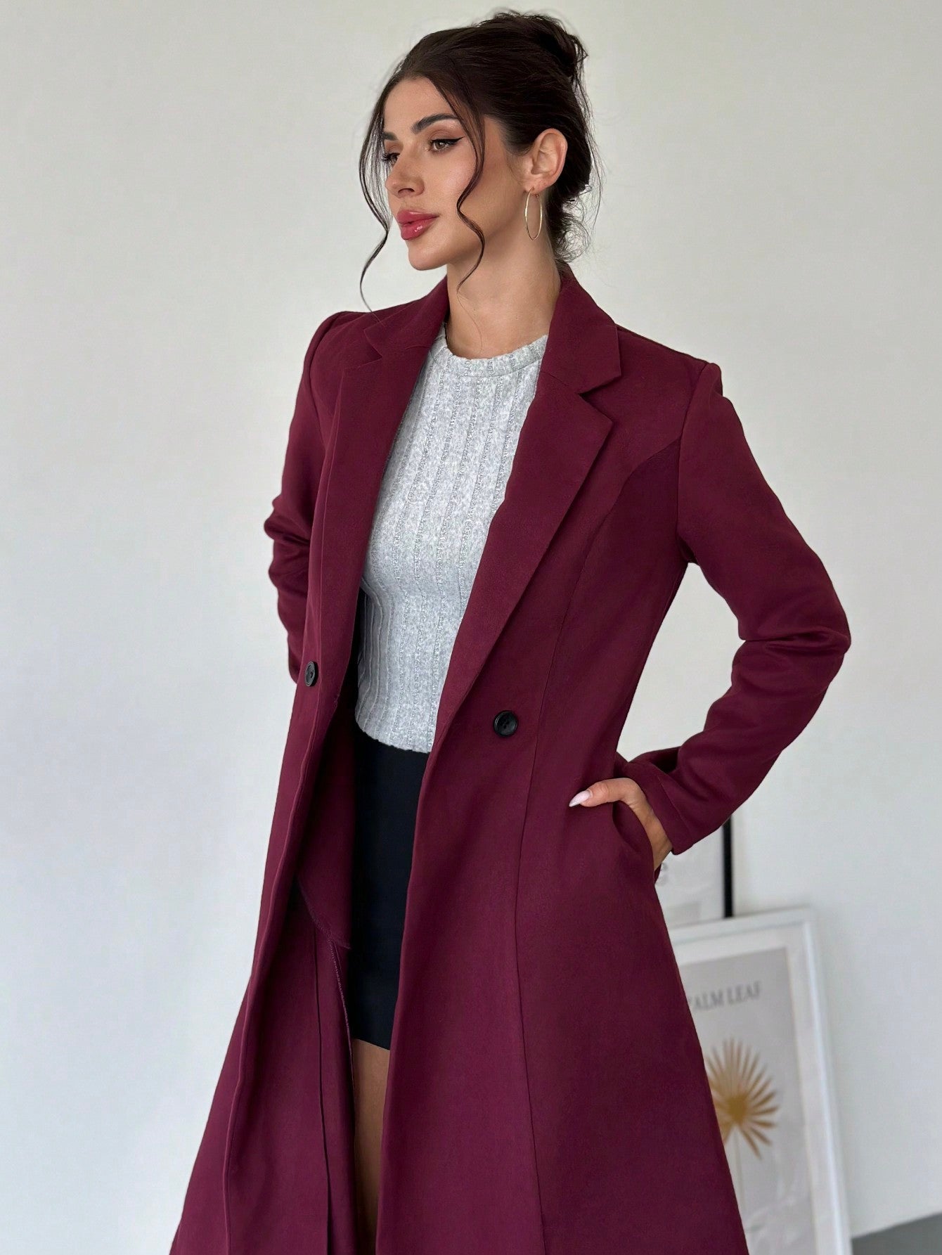 Privé Purple Knit Coat