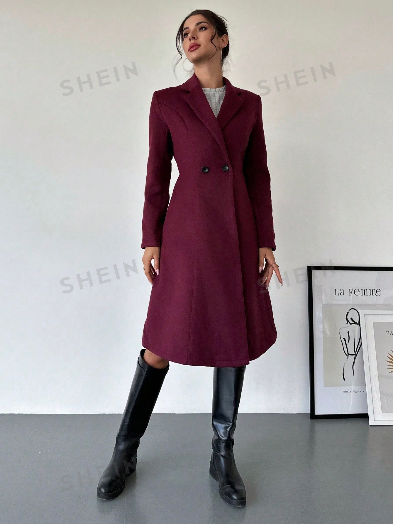 Privé Purple Knit Coat