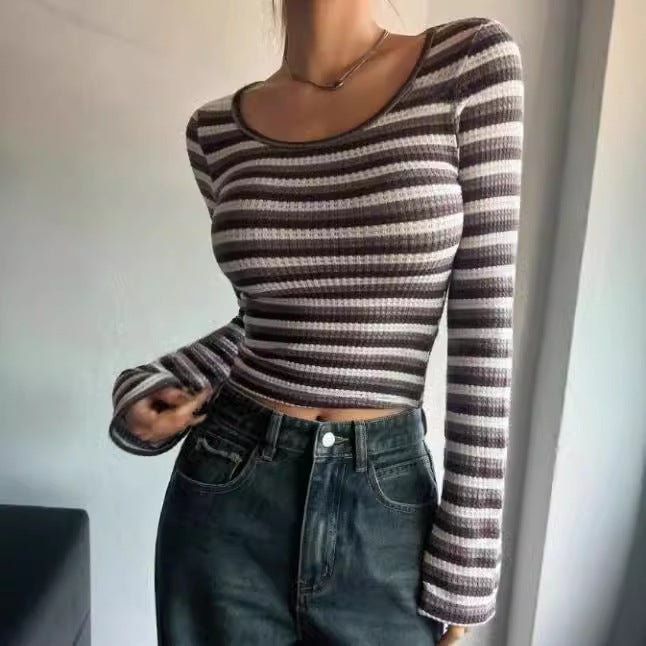 Slim Striped Crew Neck T-Shirt