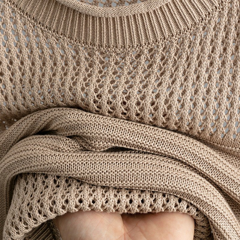 Slim Hollow Vest & Slit Skirt Set