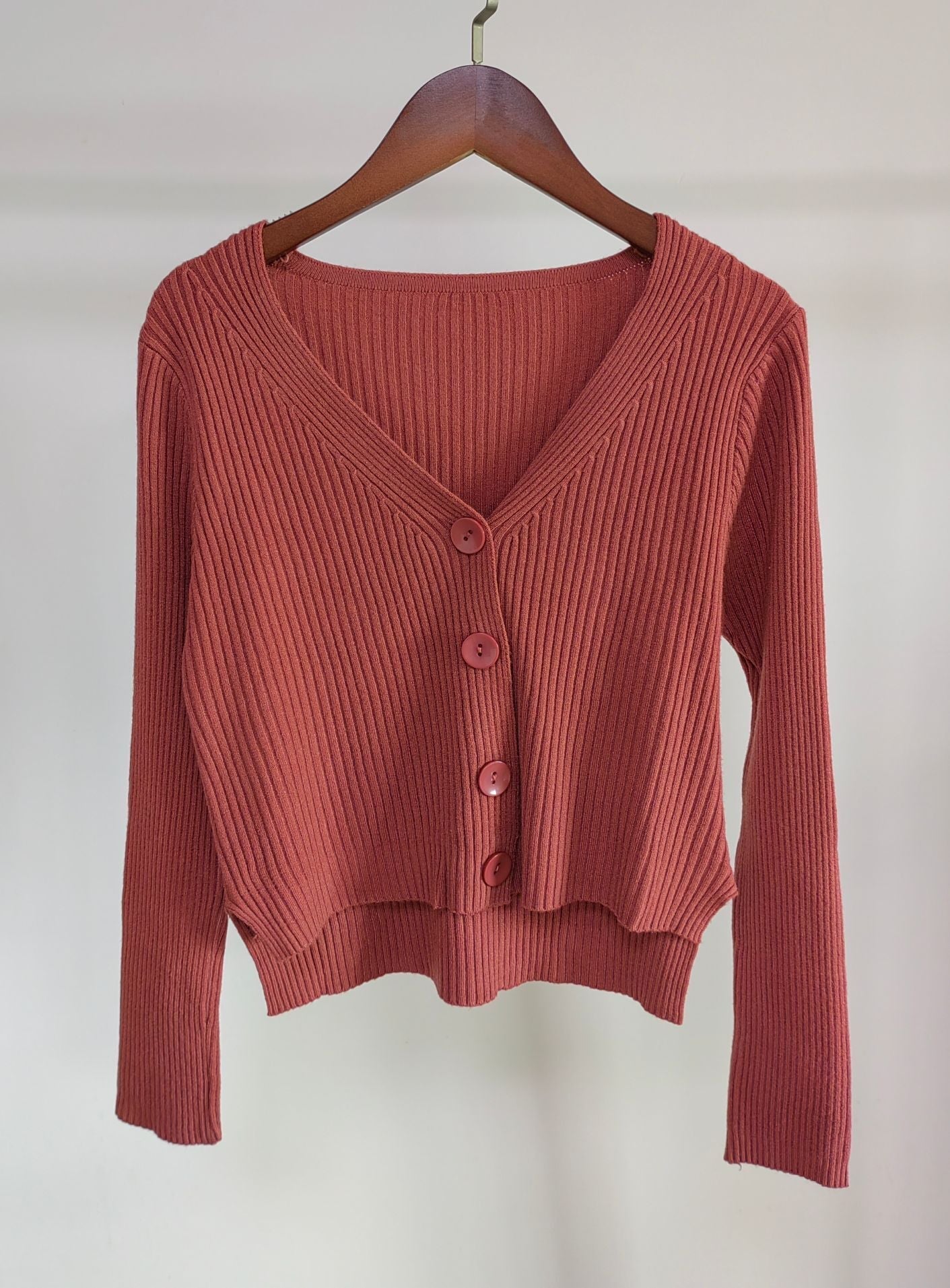 Elegant Slim Fit V-Neck Cardigan