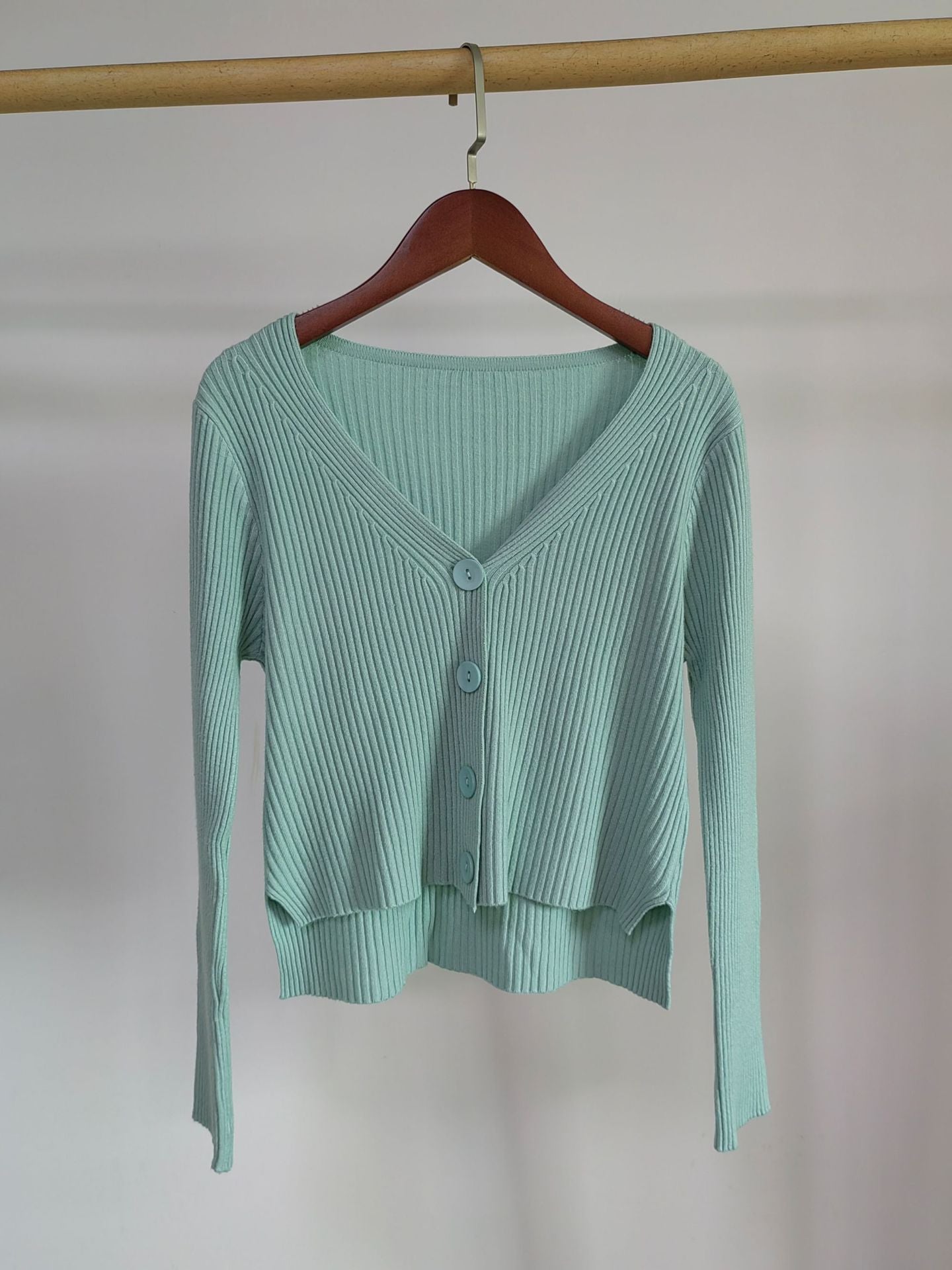 Elegant Slim Fit V-Neck Cardigan