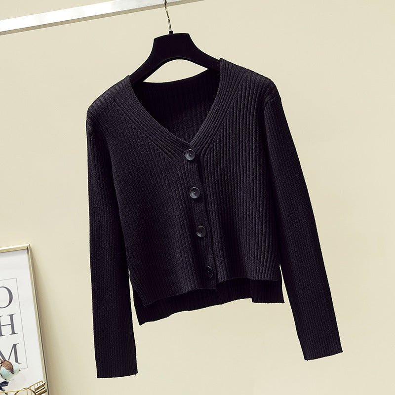 Elegant Slim Fit V-Neck Cardigan