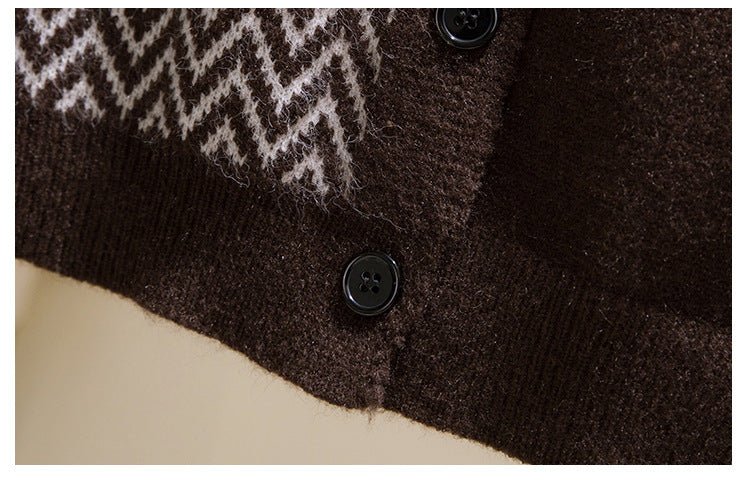 V-Neck Sleeveless Knit Vest Cardigan