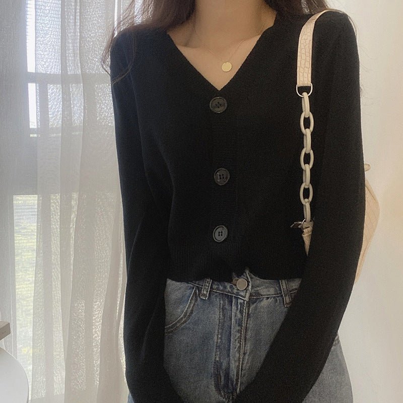 Loose V-Neck Commuter Cardigan