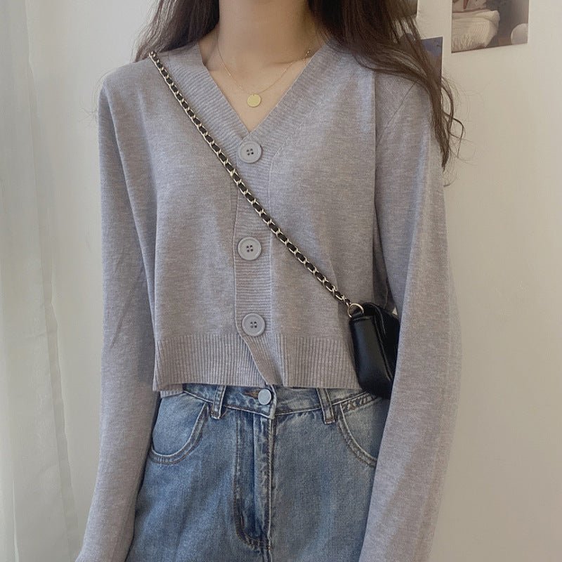 Loose V-Neck Commuter Cardigan