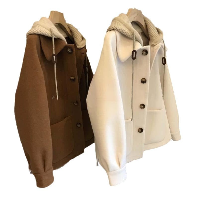 Loose Polo Wool Jacket