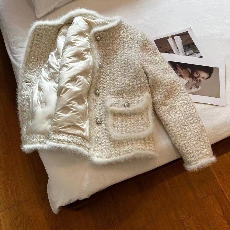 Crew Neck Padded Jacket