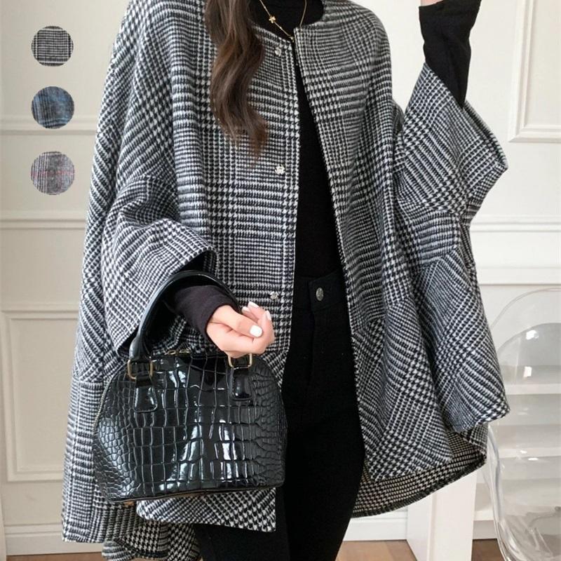 Long Plaid Commuter Coat