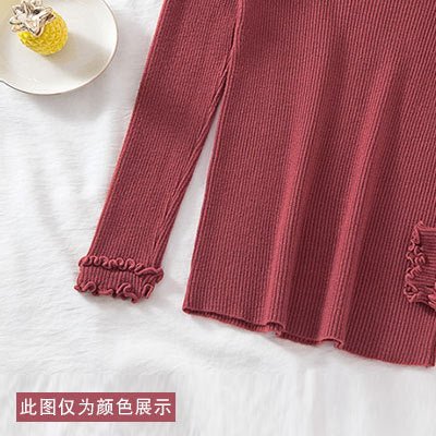 Slim Semi-Turtleneck Core-Spun Pullover